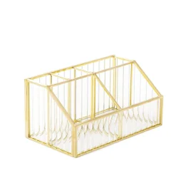 Organizer Grazia Ze Szkla Prazkowanego 17,5X10X8,5 Cm