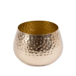 Oslonka Na Doniczke Dritto Mlotkowana Zlota 14X14X9 Cm