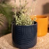 Oslonka Na Doniczke Loa Granatowa 15X13Cm