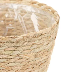 Oslonka Na Doniczke Lumbo Pleciona Naturalna 23X19 Cm
