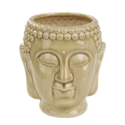 Oslonka Na Doniczke Makadi Budda Bezowa 16X16X17 Cm