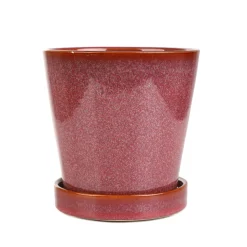 Oslonka Na Doniczke Maya Z Podstawka Marsala 13,6X13,6X13,6 Cm