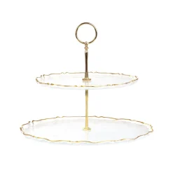 Patera Lisala Dwupoziomowa Transparentna 21 Cm, 28 Cm