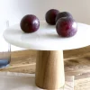 Patera Marble Marmurowa Z Akacjowa Nozka 25X14,5 Cm