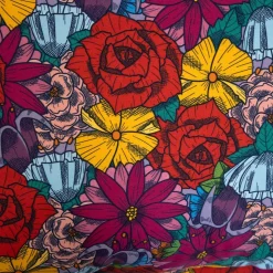 Pościel Frida Kahlo Z Mikrofibry W Kwiaty 200X220 Cm