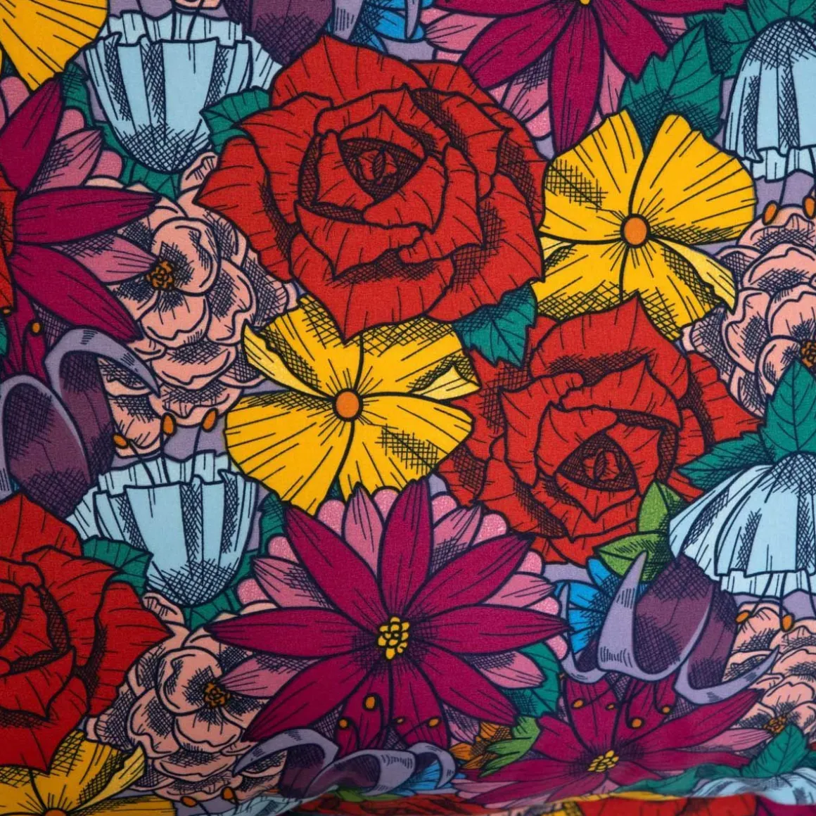 Pościel Frida Kahlo Z Mikrofibry W Kwiaty 140X200 Cm + 1*70X80 Cm