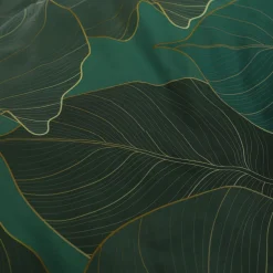 Pościel Gallo Z Mikrofibry Zielona W Liscie 160X200 Cm