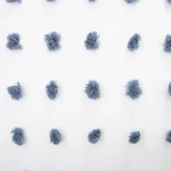 Pościel Nivell Z Mikrofibry Z Niebieskimi Pomponami 160X200 Cm