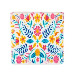Podkladka Melte Ceramiczna Kwiaty Roz Pomarancz Blekit 4 Szt.
