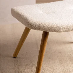 PodNożek Moss Teddy Boucle W Tkaninie Teddy 61X41X38 Cm