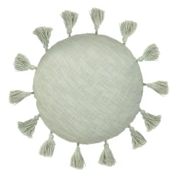 Poduszka Tonne Okragla Bawelniana Z Fredzlami 40 Cm