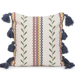 Poszewka Miris W Kolorowe Pasy Z Fredzlami 45X45 Cm