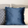 Poszewka Urda Granatowa Z Fredzlami 45X45 Cm