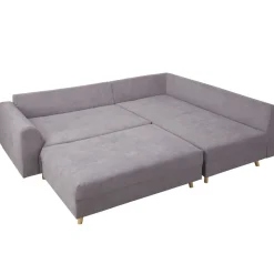 Pufa Do Naroznika Szara Semi 120X70X40 Cm All 999400