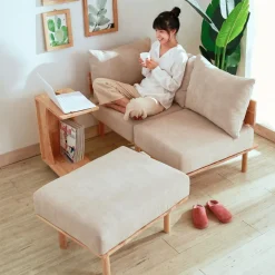 Pufa Seri Bezowa 74X60X43,5 Cm