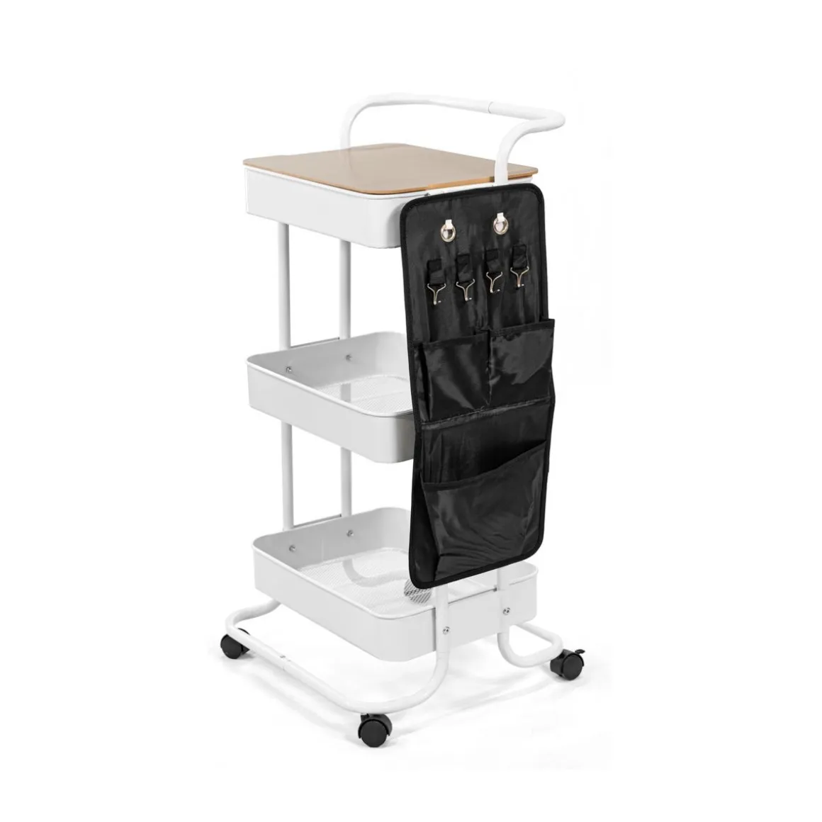 Regal Na Kolkach Hylla Metalowy 90X43X42Cm