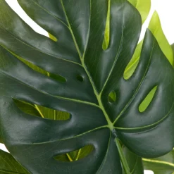 Roslina Sztuczna Tropical Zone Monstera W Czarnej Donicy 75 Cm