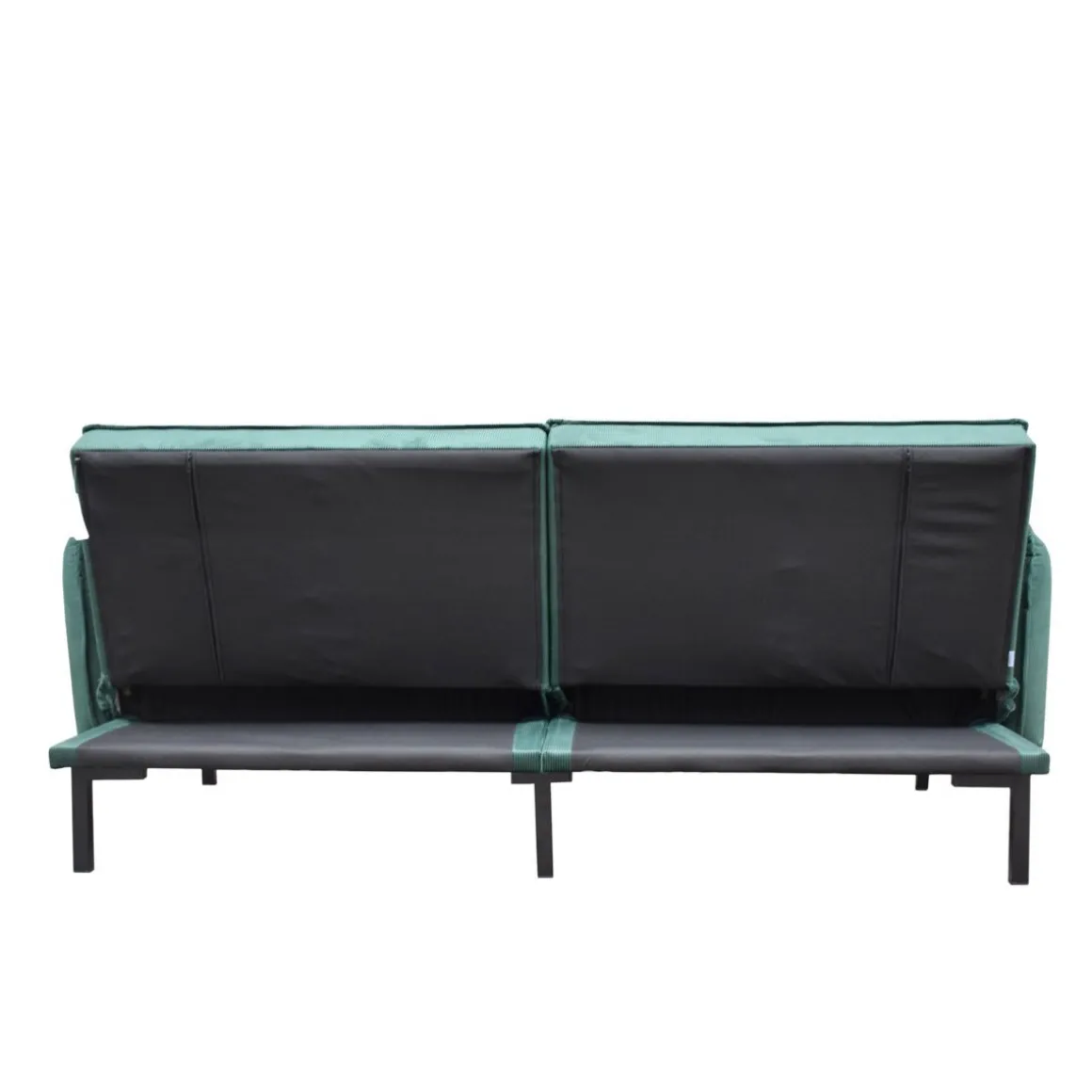 Sofa Canto 3-Osobowa, Z Funkcja Spania, Welurowa Zielona 199X90X85 Cm
