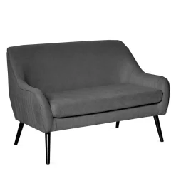 Sofa Ella W Tkaninie Ciemnoszara 122X70X84 Cm