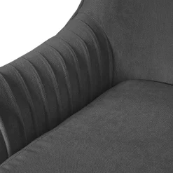 Sofa Ella W Tkaninie Ciemnoszara 122X70X84 Cm