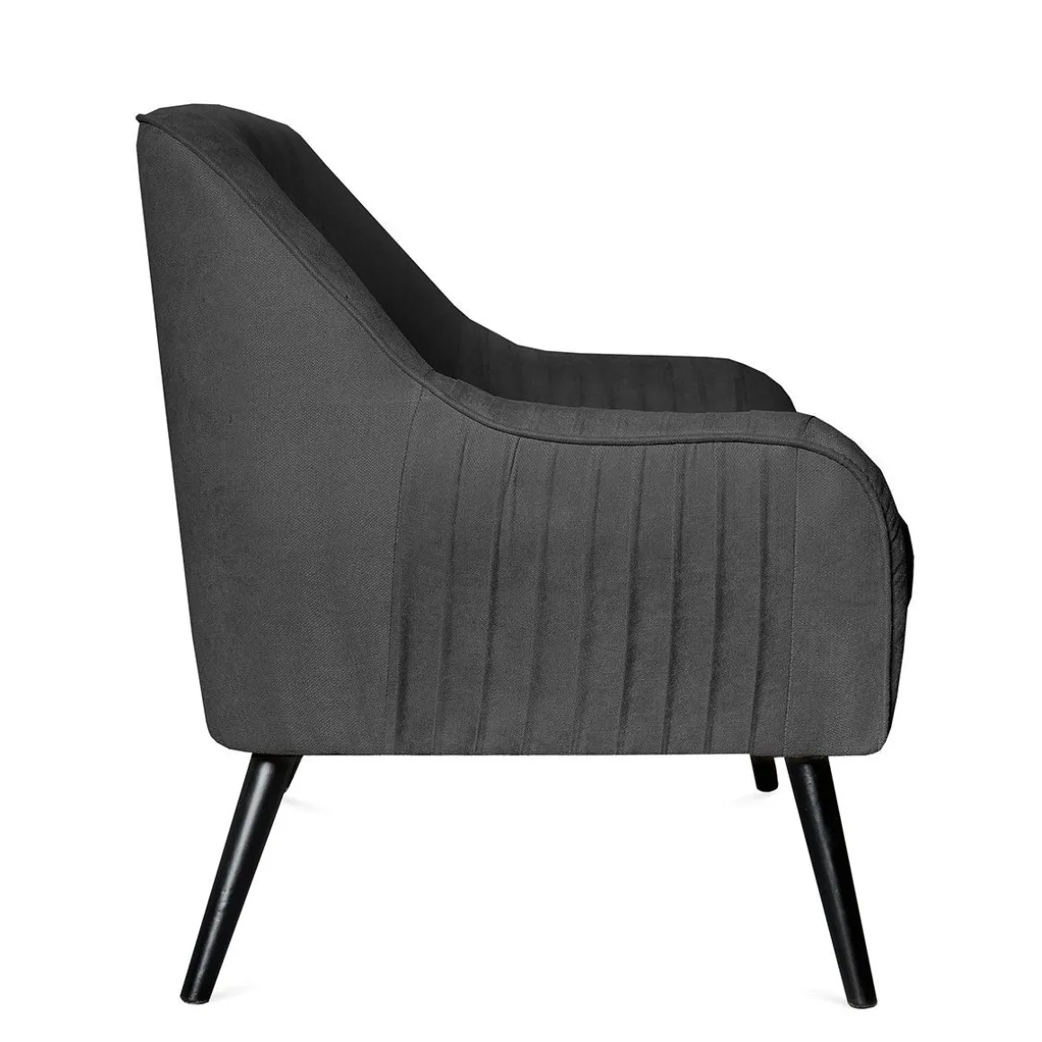 Sofa Ella W Tkaninie Ciemnoszara 122X70X84 Cm