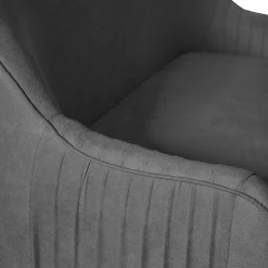 Sofa Ella W Tkaninie Ciemnoszara 122X70X84 Cm