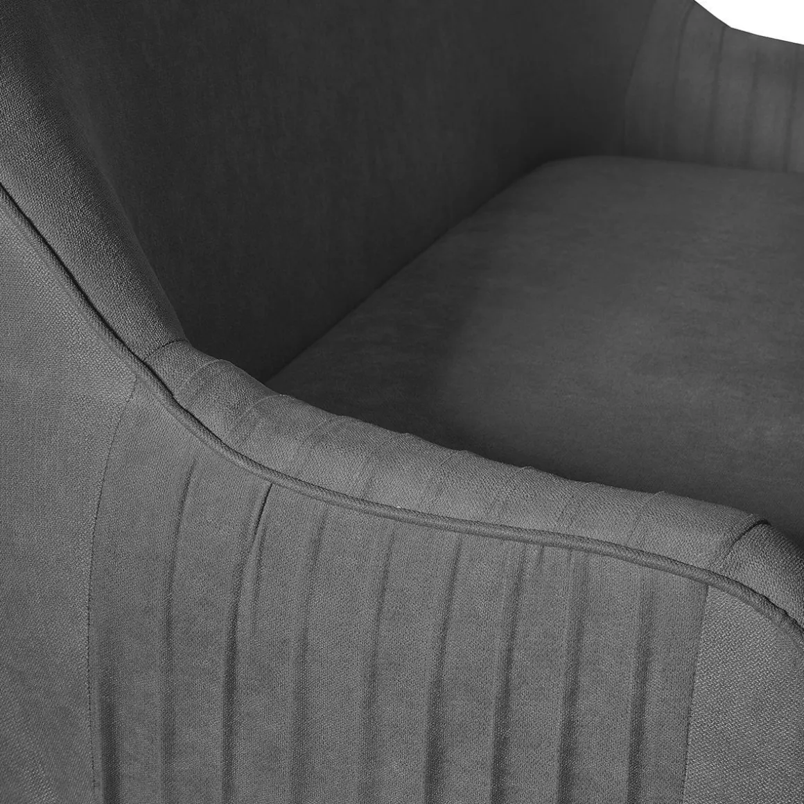 Sofa Ella W Tkaninie Ciemnoszara 122X70X84 Cm