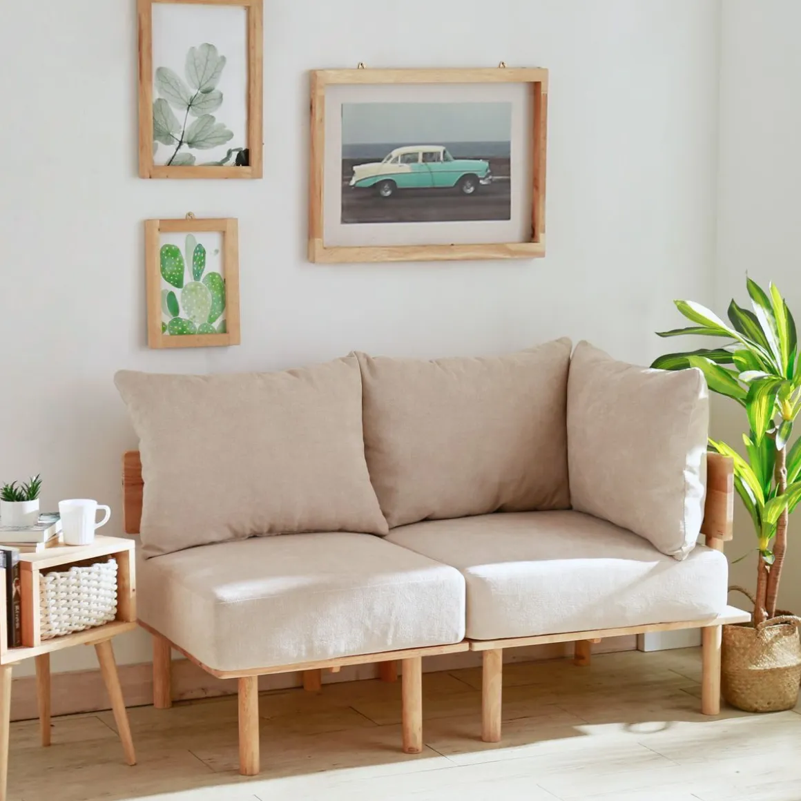 Sofa Seri Modulowa Bezowa 60X74X86 Cm