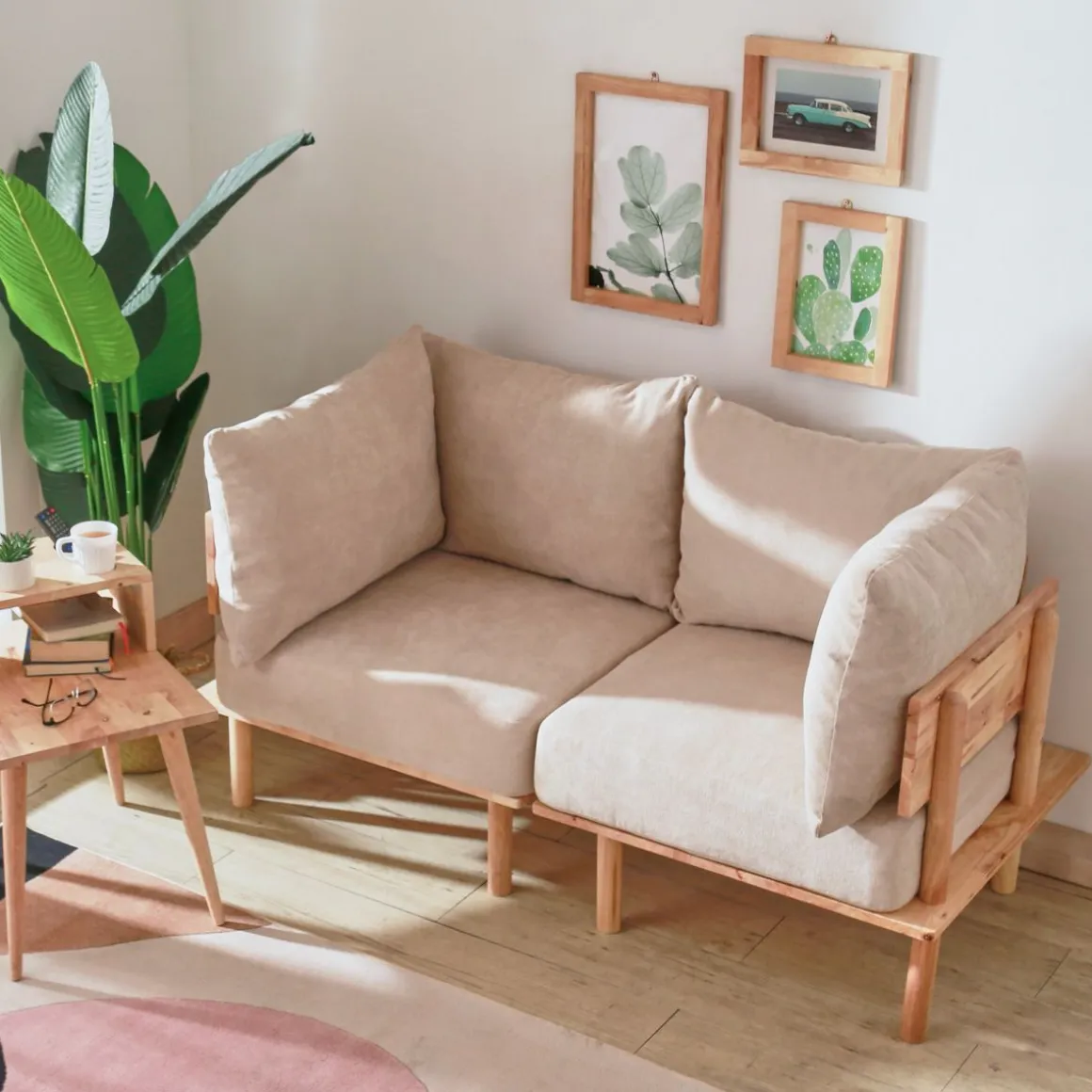 Sofa Seri Modulowa Bezowa 74X86X86 Cm