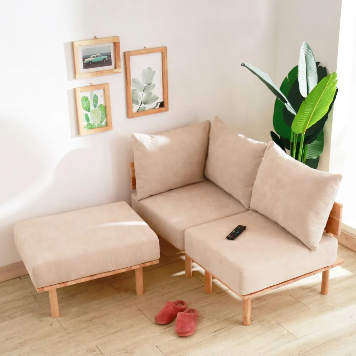 Sofa Seri Modulowa Bezowa 74X86X86 Cm