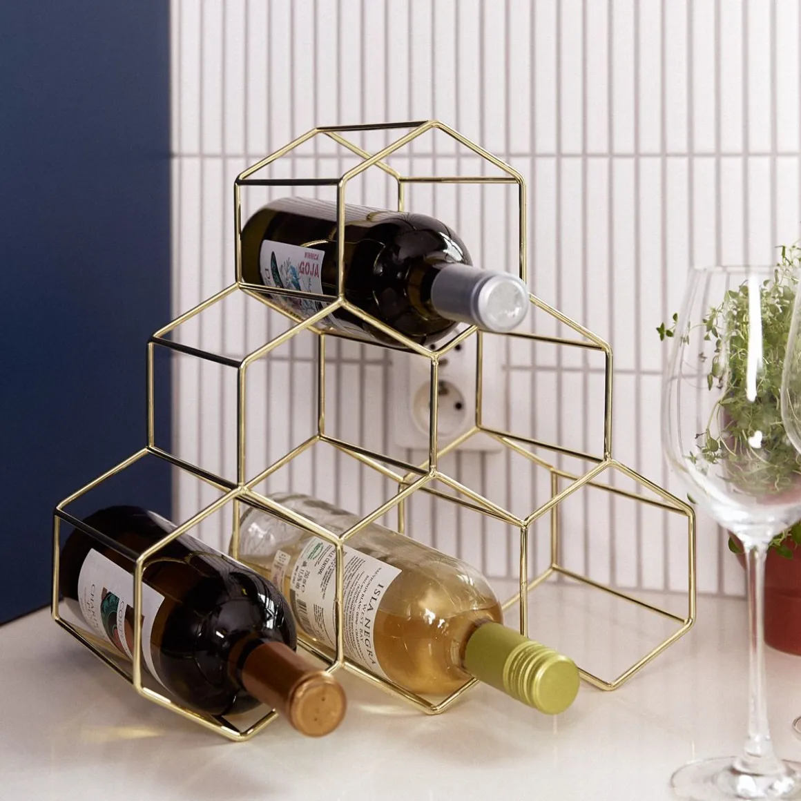 Stojak Duncan Na Wino Metalowy 33X16X31 Cm