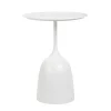 Stolik Ferro Metalowy Bialy 58X32X48 Cm