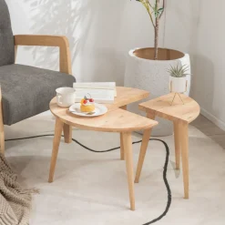 Stolik Kawowy Harmoni Naturalny 59X59X42 Cm