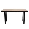 Stol Nattmal Lite Drewno Akacji + Metal 160X80X76 Cm