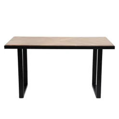 Stol Nattmal Lite Drewno Akacji + Metal 160X80X76 Cm