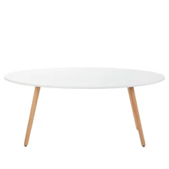 Stol Travesa Naturalny Z Bialym Blatem 110X60X45Cm