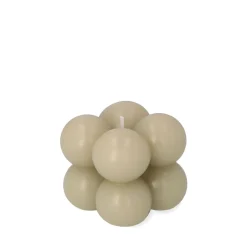 Swieca Bubble Bezowa 6X6X6 Cm