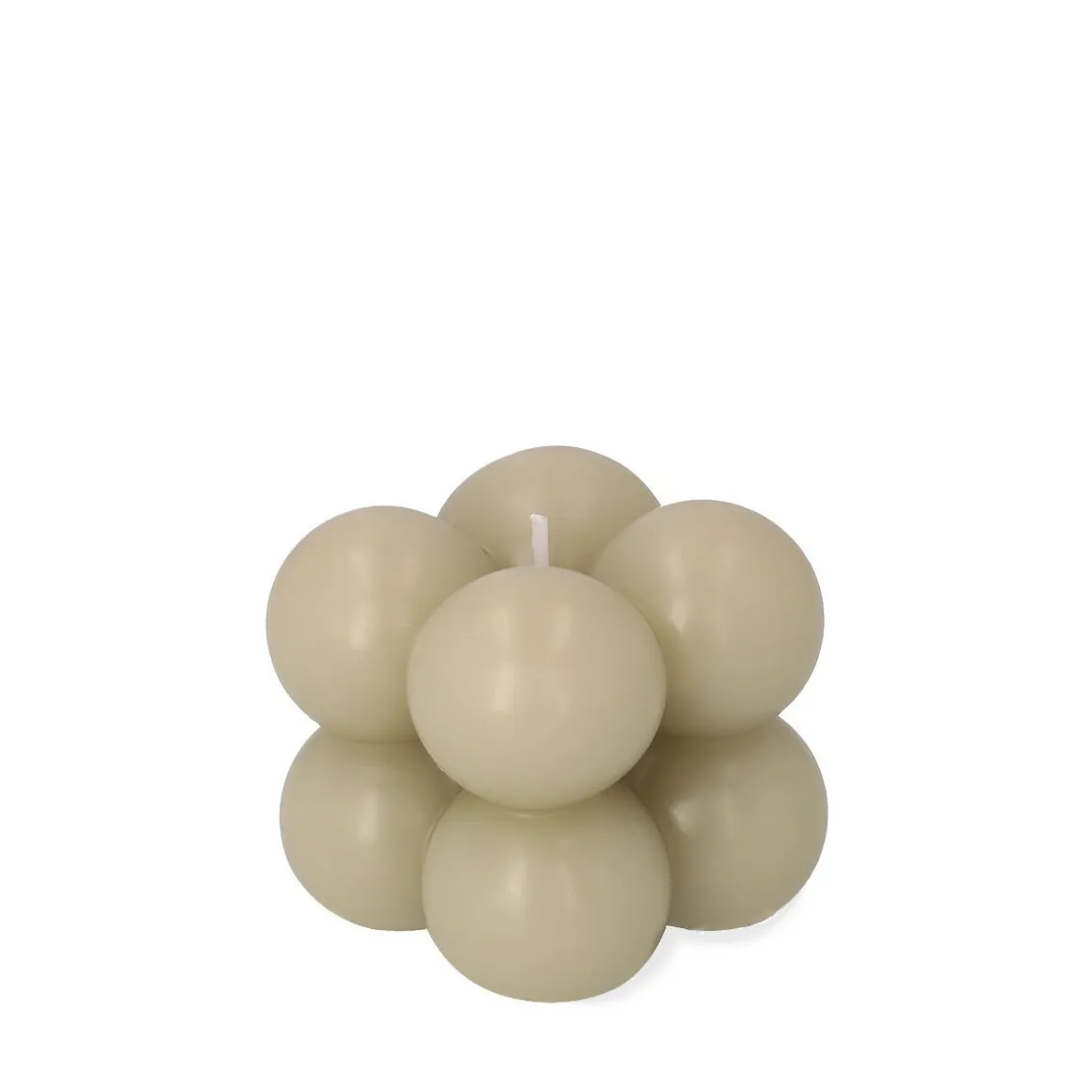 Swieca Bubble Bezowa 6X6X6 Cm