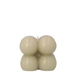 Swieca Bubble Bezowa 6X6X6 Cm