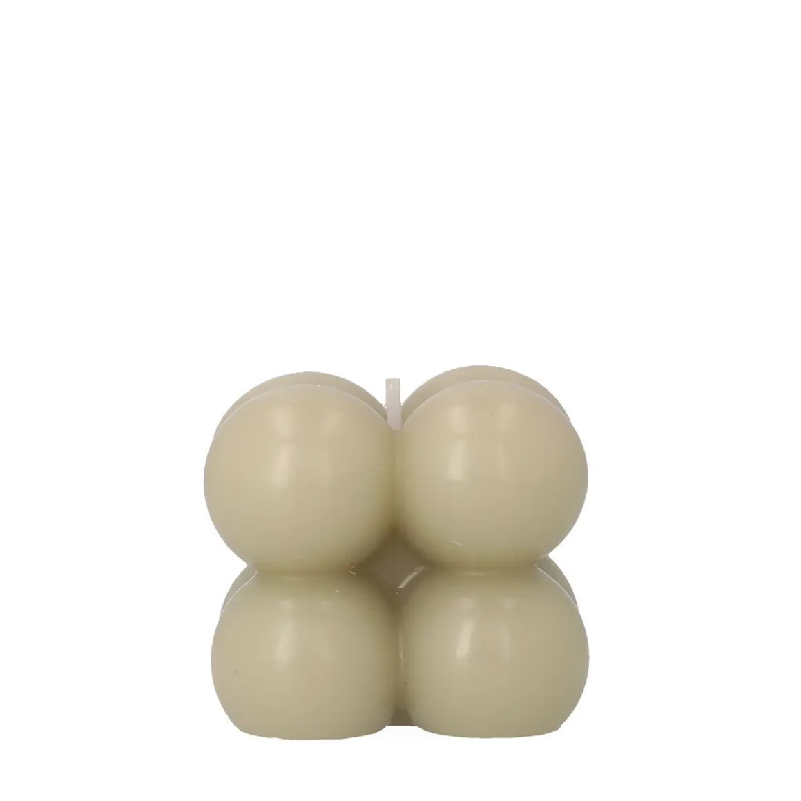 Swieca Bubble Bezowa 6X6X6 Cm