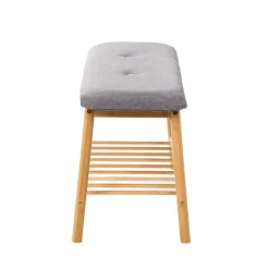 Szafka Na Buty Truo Bambusowa Naturalna 84X30X45 Cm