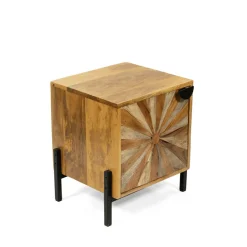 Szafka Nocna Tropea Lite Drewno Mango Z Akacja 38X35X45 Cm