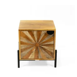 Szafka Nocna Tropea Lite Drewno Mango Z Akacja 38X35X45 Cm