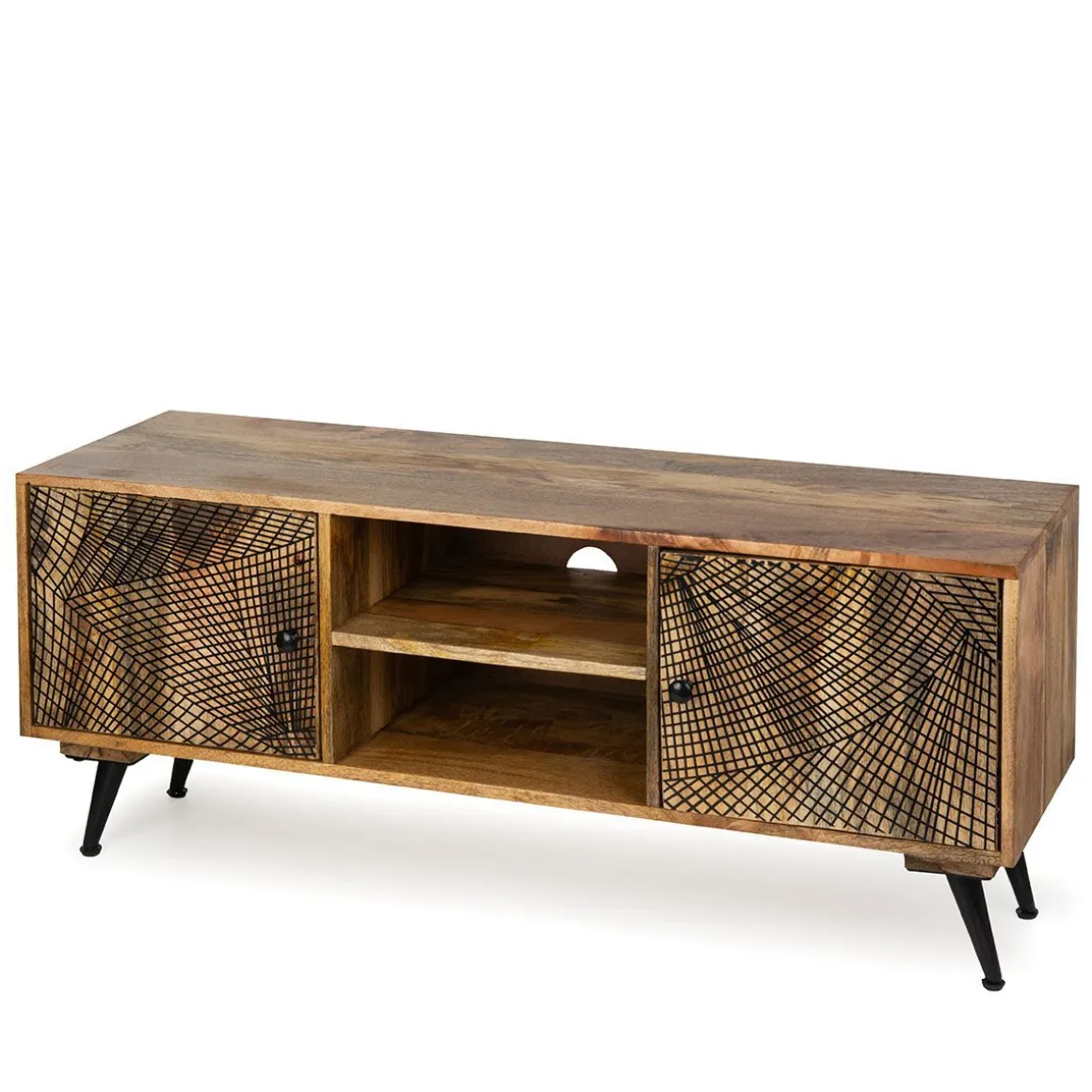 Szafka Rtv Raffla Lite Drewno Mango 130X40X55