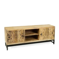 Szafka Rtv Tropea Lite Drewno Mango Z Akacja 150X40X60 Cm