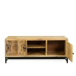 Szafka Rtv Tropea Lite Drewno Mango Z Akacja 150X40X60 Cm