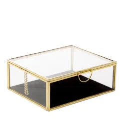 Szkatulka Na Bizuterie Grazia Z Welurowa Wysciolka 13X11X5 Cm