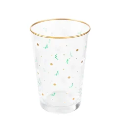 Szklanka Daisies W Kwiatki Ze Zlotym Rantem 0,25 L