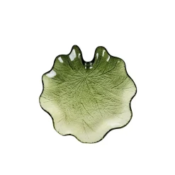 Taca Dekoracyjna Asali Szklana Zielona 18,5X2,5 Cm