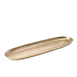 Taca Dekoracyjna Girona Podluzna Zlota 39X12X3 Cm
